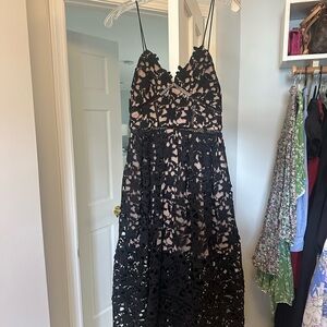 Elegant Black Lace Dress